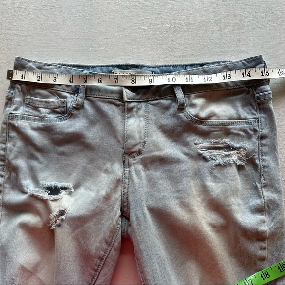 5/$15 📚 Bullhead Black Denim Legging Distressed Light Wash Size 7 - Picture 10 of 14